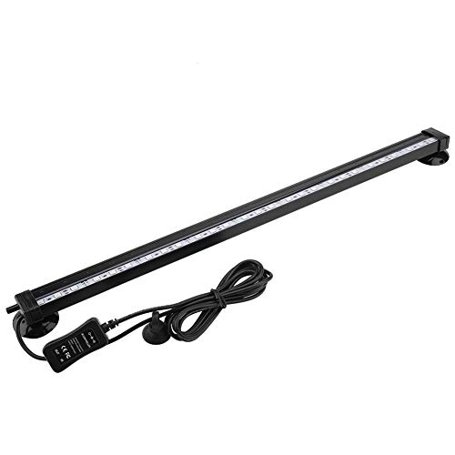 FOTABPYTI Lámpara de Tanque de Peces, luz de Burbuja de Tanque de Peces Luz LED subacuática con Control Remoto Kit de luz de Acuario(46cm)