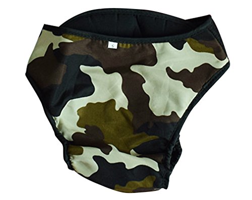 HIKONG 2 Pack Pantalones Sanitarios Perros Pañales Mascotas Ropa interior Menstrual Bragas Fisiológicas Calzoncillos Lavables Animal Doméstico