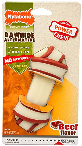 Hueso de Cerdo Extreme Sabor Queso - Juguete masticable para higiene Dental de los Perros - Sabor a Queso - Grande - para Perros de hasta 23 kg