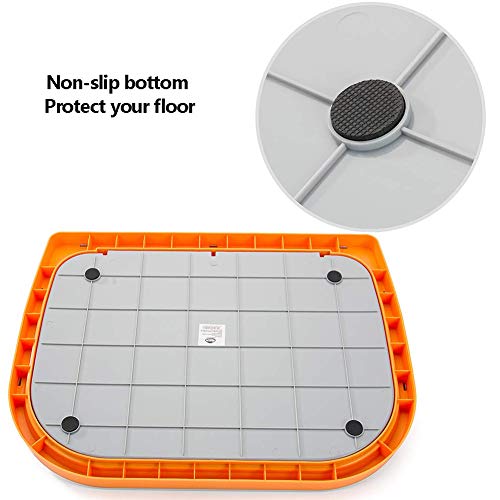 Inodoro Para Perros Bandeja De Basura Cajas De Arena Para Perros Soporte Para Almohadilla De Entrenamiento Para Cachorros De Interior Entrenador Portátil Para Ir Al Baño Para Perros