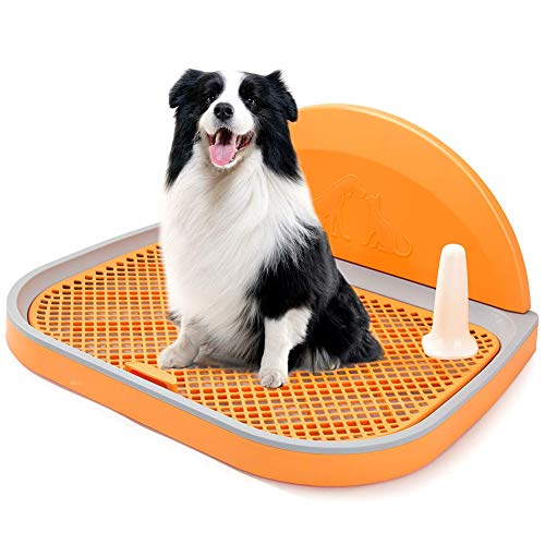Inodoro Para Perros Bandeja De Basura Cajas De Arena Para Perros Soporte Para Almohadilla De Entrenamiento Para Cachorros De Interior Entrenador Portátil Para Ir Al Baño Para Perros