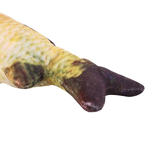 Juguete favorito para mascotas con forma de pez simulada lleno de sabor a menta y relleno de felpa de algodón para diversión molar.
