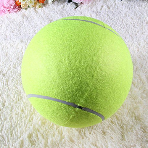 JUNERAIN - Pelota de Tenis Gigante para Perro, Cachorro, Pelota de Tenis, Juguete para Jugar