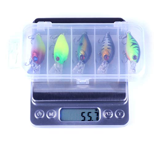 Kits De Señuelo De Pesca Minnow Flotante De Colores Brillantes Jig De Cebo De Señuelo Juego De Gancho De Pesca Con Caja De Aparejos De Pesca,Realista Regalo Maravilloso Para Pescadores Duradero Y Eco