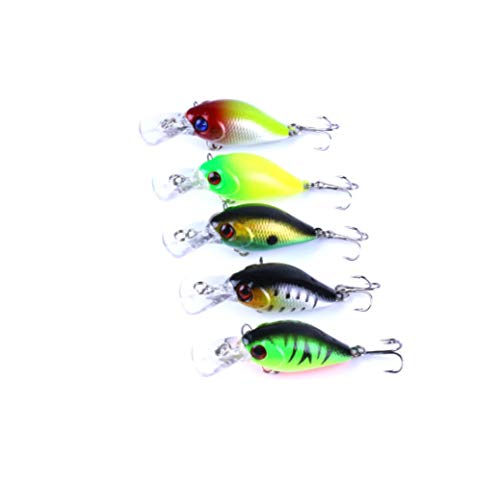 Kits De Señuelo De Pesca Minnow Flotante De Colores Brillantes Jig De Cebo De Señuelo Juego De Gancho De Pesca Con Caja De Aparejos De Pesca,Realista Regalo Maravilloso Para Pescadores Duradero Y Eco