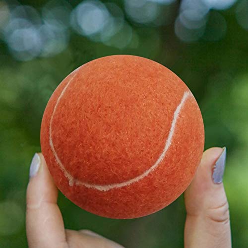 letaowl Pelota Perro 4 Piezas Naranja Bolas De Tenis De Mascotas para Perros Ejercicio De Juego Y Entrenamiento Seguro