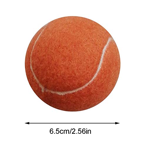 letaowl Pelota Perro 4 Piezas Naranja Bolas De Tenis De Mascotas para Perros Ejercicio De Juego Y Entrenamiento Seguro