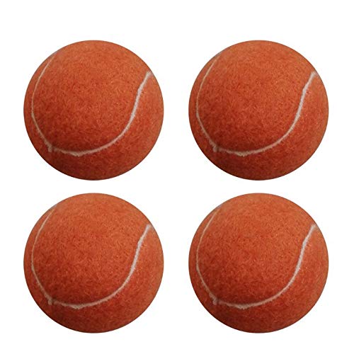 letaowl Pelota Perro 4 Piezas Naranja Bolas De Tenis De Mascotas para Perros Ejercicio De Juego Y Entrenamiento Seguro