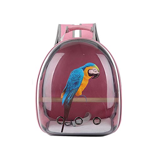 Liangzishop Pet Carrier Mochila, Ave Perro Portador del Gato Mochila del Hombro, Innovador Espacio de visión panorámica portátil Cápsula Mascota (Color : D)
