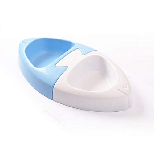LIUQIAN Perro Antideslizante Bowl Cat Bowl Dos Colores Piscis Perro Gato Lavabo tazón de Fuente del Animal doméstico