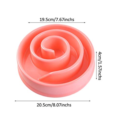 LOFAMI Comederos Antideslizante para Perros Comedero Lento Plástico para Perros Comedero para Gatos Perros para Mascotas para Perros Bloat Stop Dog Bowls Alimentos y Cuencos para el Agua Opcional