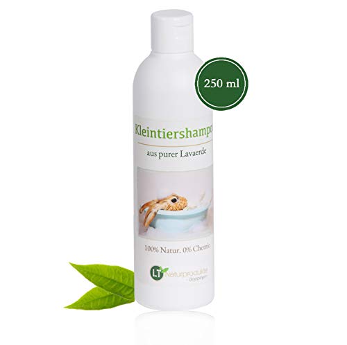 LT-Naturprodukte Champú para Conejos | Orgánico | Libre de químicos y jabones | Hipoalergénico | contra el picor | con Tierra de Lava marroquí Original | 250 ml | para pelos Cortos y Largos