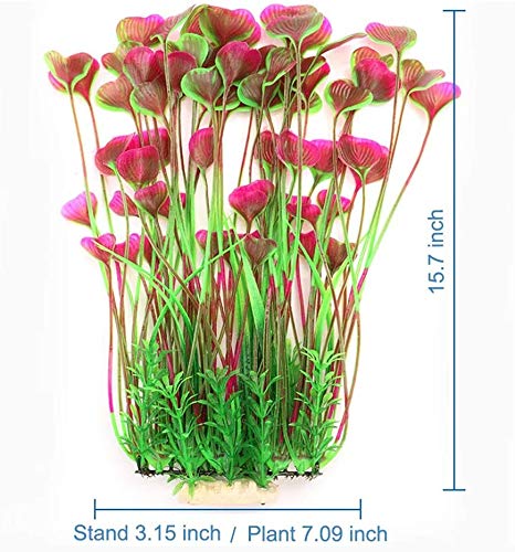 LYQZ Fish Tank Simulación Amor Agua Las Malas Hierbas, Las Grandes Plantas de Acuario Artificiales de plástico Tanque de Peces Plantas Decoración del Ornamento de Seguro for Todos los Peces