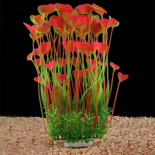 LYQZ Fish Tank Simulación Amor Agua Las Malas Hierbas, Las Grandes Plantas de Acuario Artificiales de plástico Tanque de Peces Plantas Decoración del Ornamento de Seguro for Todos los Peces