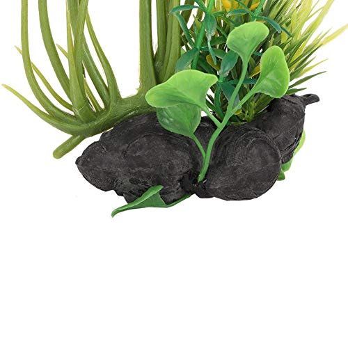 Minnya Artificial Césped Submarino Realista Acuario Plástico Planta Verde Tanque de Peces Coral Planta Vívido Acuario Paisaje Decoración Ornamento Paisaje