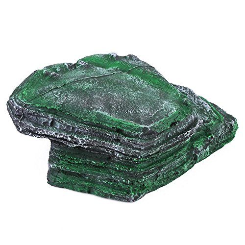 Mumusuki Hermoso Tanque Piedra Tortuga peregrino Plataforma de Escalada terraza decoración del Acuario para Peces repitle