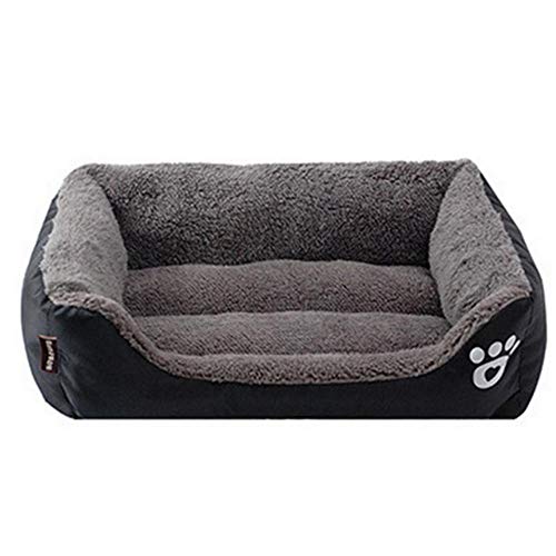 PENVEAT Cama para Perros pequeños medianos Grandes Impermeables vellón Suave Cama para Gatos cálida Casa Cama Perro S-3XL 10 Colores Pata Mascota Sofá Camas para Perros, D, XL 80cmx65cmx17cm