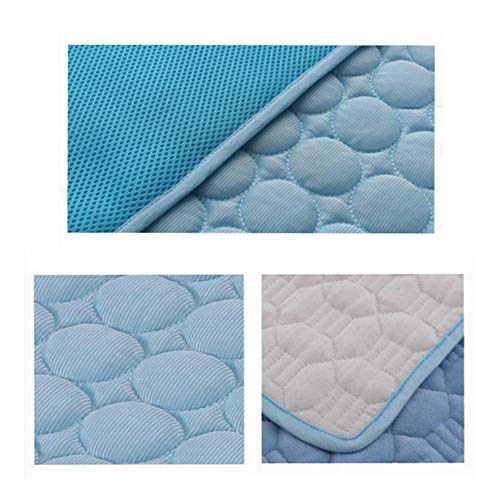 PENVEAT Summer Pet Cooling Mats Ice Pet Dog Bed Perros/Gatos portátiles Cool Pet Sofa Cushion Productos para Perros S/M/L/XL, Rosa, 63x50cm, China