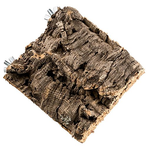Percha para pájaros de corteza de corcho natural. Para sentarse y picar. Perchas de corcho para periquitos, canarios, loros y otras aves