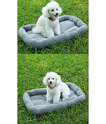 PETCUTE Cama para Perros Reforzada Almohadas para Camas para Perros Cojín Almohada para Jaula Lavable Colchón Mascotas