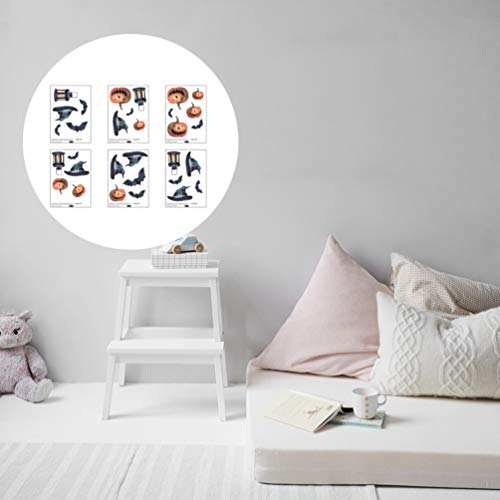POPETPOP 42 Piezas Halloween Etiqueta de La Pared Decoración Truco Juego Dormitorio Pared Calcomanía Vinilo Removible Decoración del Hogar Barra Pegatinas