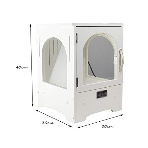 PVC Ventilación Vivarium Tanque de Agua, Pet Shop Watch acuática Tortuga de Caja, fácil de Limpiar Encima de la Tapa de Malla metálica casa del Animal doméstico (Size : 30 * 30 * 40CM)