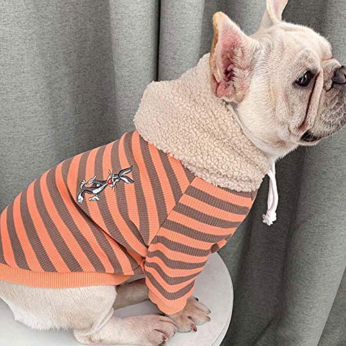 Raya Disfraz for Mascotas Encapuchado Traje de Padre e Hijo con Sombrero de Lana Perro Otoño Suéter Algodón Forro Suave for Perros Gatos for Mujeres Mascotas Sudadera ( Color : Pink , Size : XXXL )