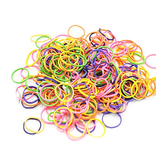 Runfon Correa de Goma para Mascotas, ortodoncia, múltiples Bandas de Goma de Colores neón, Ideal para el Cuidado de Perros, Nudos, Lazos para el Pelo de Perro, 1 par (170 Piezas), Color al Azar