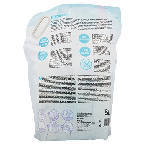 Sanicat Diamonds Arena de Gatos Ultra Absorbente de Gel de Silice - 5L
