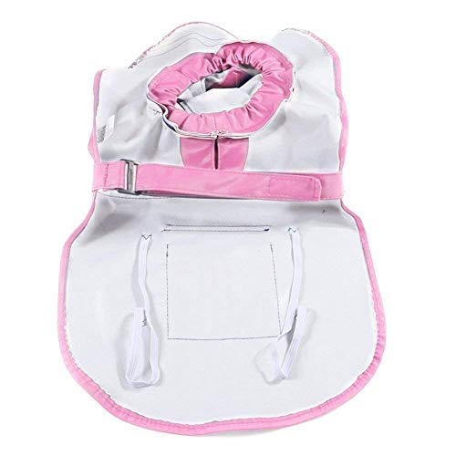 Tineer Ajustable Impermeable Mascota Perro Chaqueta Impermeable con Capucha Impermeable Chaqueta de la Capa de la Lluvia Ropa para Perros Pequeños Medianos Grandes (L, Rosado)