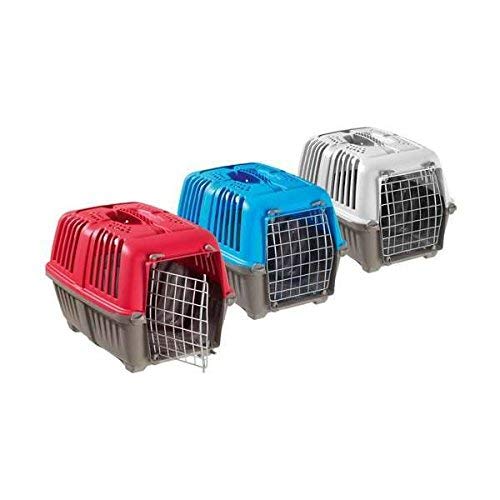 Tommi 01116 Pratiko - Caja de Transporte con Puertas de Metal, para Gatos y Perros, 1 Unidad, Color Surtido, 48 x 31.5 x 33 cm
