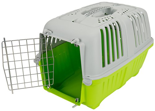 Tommi 01116 Pratiko - Caja de Transporte con Puertas de Metal, para Gatos y Perros, 1 Unidad, Color Surtido, 48 x 31.5 x 33 cm