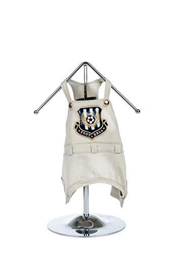 Trilly tutti Brilli wandy Todos Brille 15-bucanevebeixs Negro, Rojo Peto con aplicación Térmica Escudo con balón de fútbol, XS, Beige