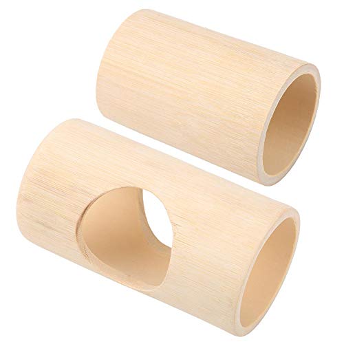 Tubo de hámster Tubo de túnel de ratón de bambú natural Juguete Pequeño animal doméstico Túnel de diversión Animales pequeños Juguete de actividad para chinchillas Ardilla de conejillo de Indias(S)