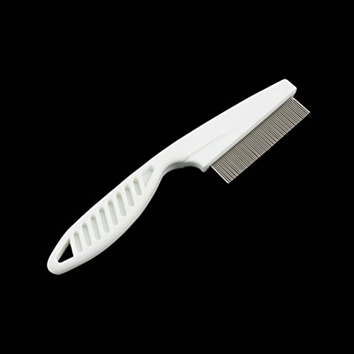 ULTNICE 1 Pieza Durable para mascotas perro gato pulgas peine cepillo pulgas (Color aleatorio)