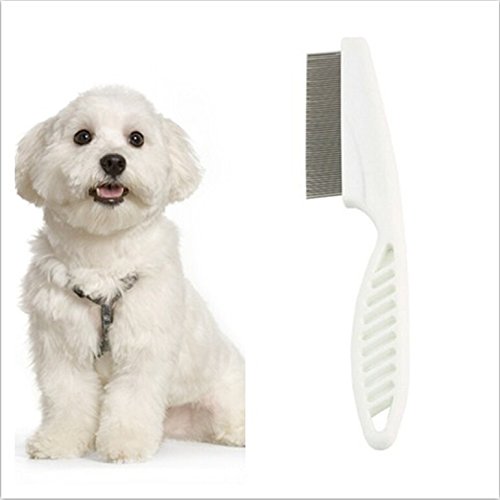 ULTNICE 1 Pieza Durable para mascotas perro gato pulgas peine cepillo pulgas (Color aleatorio)