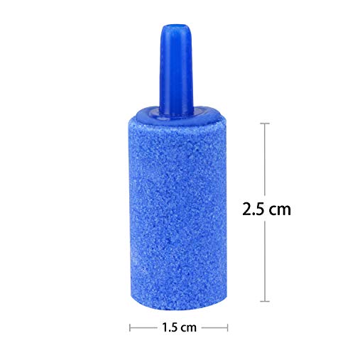 Uniclife Air Stones - Difusor de burbujas de aire para acuario, bomba de tanque de peces, color azul