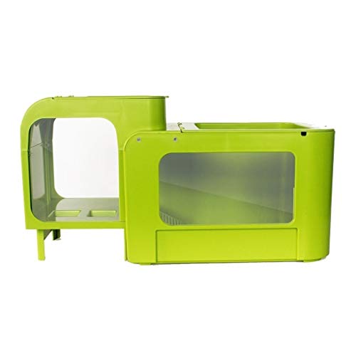 Xu-pet Tortuga del hábitat de la Tortuga acuática Vivarium Tanque, Transporte Reloj Box-Araña Lagarto de la Serpiente de la Tortuga del Tanque y Transpirable Caja casa del Animal doméstico