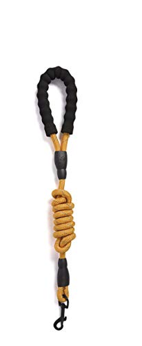 Yisatann Correa para Correr con Perros Mascota Perro Gato Productos Nylone Cables Reflectantes Correas Cuerda Amarillo