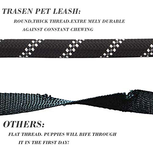 Yisatann Correas para Perros Correa De Nylon De 6 Colores Gruesos Correa De Control De Cuero Suave Cuerda De Escalada Reflectante para Perros Pequeños Medianos Grandes Amarillo