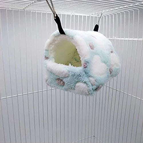 zyy Hamster Nido, Felpa Suave del Animal Doméstico De La Perrera, Caliente Multifuncional Cama Colgante, Dormitorio,Verde,15 * 17cm