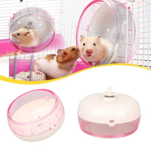 1PC Color Aleatorio Admiten Guinea Pig Rueda De HáMster Corriendo Alrededor De Deportes De La Rueda del HáMster Jaula Accesorios Jerbo Rueda De Ejercicio para Mascotas De Juguete Animal