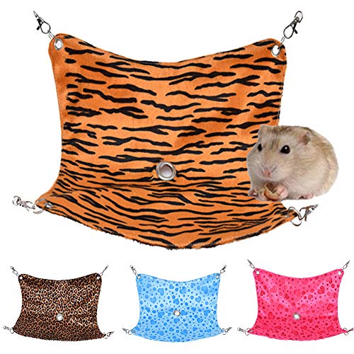 AchidistviQ Hamaca de planeador de azúcar, animales pequeños, sacos de siesta, columpio de cama colgante para hámsteres, chinchillas, cobayas, ardillas, juguetes S, color rojo rosa