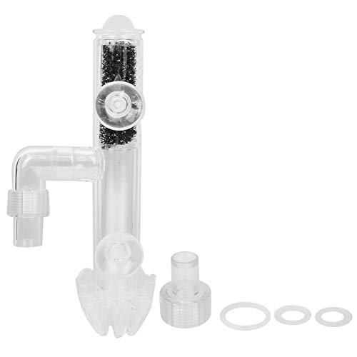 Acuario superficie Skimmer acrílico transparente eficaz película descremadora depósito de peces eliminación de la película de aceite para agua dulce o salada