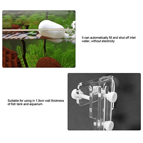 Acuario Válvula de Bola Flotante Plástico Auto Llenador de Agua de Peces Controlador no eléctrico de Nivel de Agua Estanque del Tanque Apagado Agua para RO Filtro Sistema de ósmosis inversa