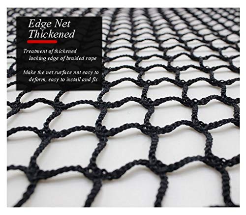 AEINNE Goal Nets,Red Cuerda  Negra Escalera Bebe de Terraza Seguridad Niños Deportes Escaleras Protección Gatos para Balcones Malla Nylon Goal Net Nets Redes Bola Campo Aire Libre Futbol Golf