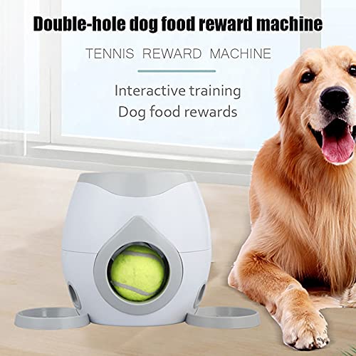 Alimentador automático de mascotas para buscar pelota de tenis, lanzador automático de pelotas, juguetes de entrenamiento para perros, máquina interactiva para lanzar pelotas
