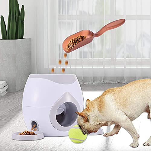 Alimentador automático de mascotas para buscar pelota de tenis, lanzador automático de pelotas, juguetes de entrenamiento para perros, máquina interactiva para lanzar pelotas