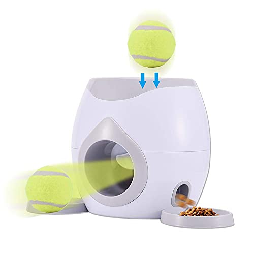 Alimentador automático de mascotas para buscar pelota de tenis, lanzador automático de pelotas, juguetes de entrenamiento para perros, máquina interactiva para lanzar pelotas