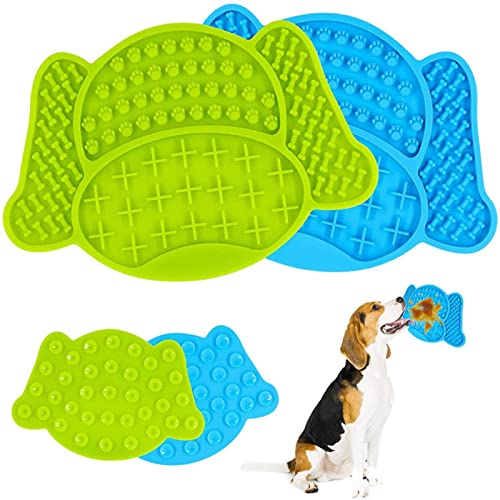Almohadilla de silicona para lamiendo mascotas, almohadilla de comida lenta para perros, almohadilla para lamiendo atención dispersa, azul, verde, rojo